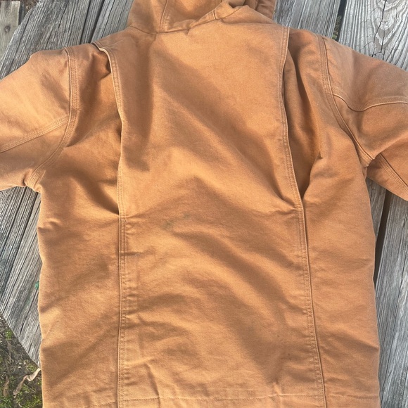 Carhartt Tan Hooded Utility Jacket - Picture 4 of 6